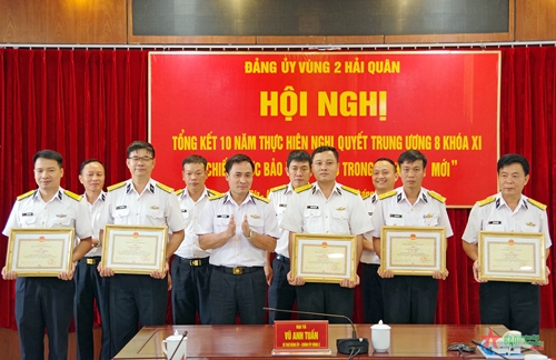 Đảng ủy Vùng 2 Hải quân tổng kết 10 năm thực hiện Nghị quyết Trung ương 8 khóa XI